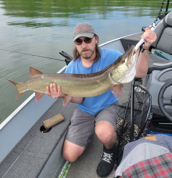 Photo of Musky Caught by Michael with Mepps Black Fury in Pennsylvania