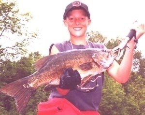 Photo of Bass Caught by Spencer with Mepps  in Ohio