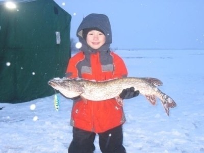 Photo of Pike Caught by Lewis with Mepps Syclops in Alaska