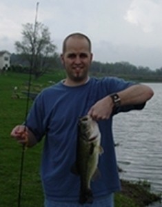 Photo of Bass Caught by Aaron with Mepps  in Iowa