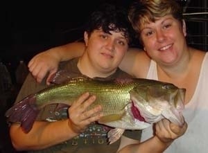 Photo of Bass Caught by Labreeska & Jess with Mepps  in Georgia