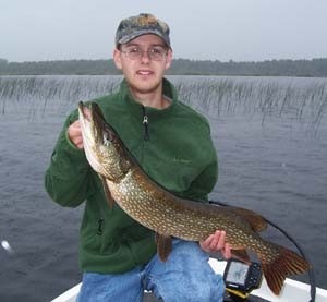 Photo of Pike Caught by Justin with Mepps Magnum Musky Killer in Maine