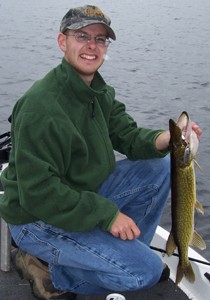 Photo of Pickerel Caught by Justin with Mepps Magnum Musky Killer in Maine