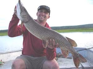Photo of Pike Caught by Gedney with Mepps Magnum Musky Killer in Alaska