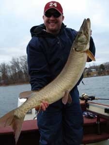 Photo of Musky Caught by Dan with Mepps Musky Marabou in Michigan