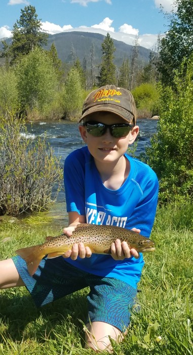 Photo of Trout Caught by Austin with Mepps Black Fury in Colorado