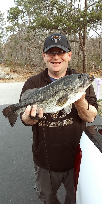 Photo of Bass Caught by Patrick with Mepps Thunder Bug in Massachusetts