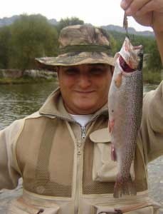 Photo of Trout Caught by M.Gokhan with Mepps Aglia Long in Turkey