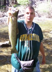Photo of Trout Caught by Aaron  with Mepps Aglia & Dressed Aglia in California