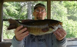 Photo of Bass Caught by Jeff with Mepps Syclops Lite in Canada