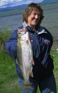 Photo of Trout Caught by Wendy with Mepps Thunder Bug in Montana