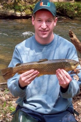 Photo of Trout Caught by Troy with Mepps Aglia Streamer in Pennsylvania
