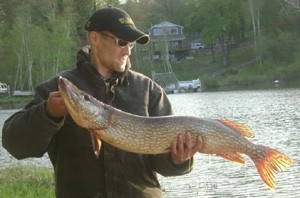 Photo of Pike Caught by Chad with Mepps Black Fury in Michigan