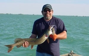 Photo of Pike Caught by Tim  with Mepps  in Michigan