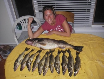 Photo of Walleye Caught by Christine with Mepps Syclops in Quebec