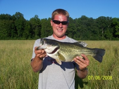 Photo of Bass Caught by Mark with Mepps Giant Killer in Michigan