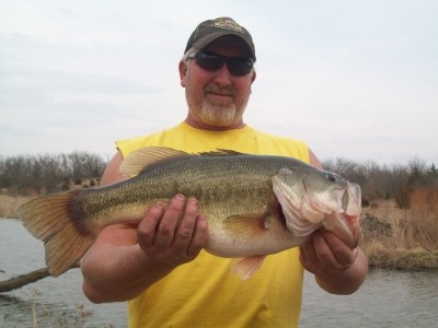 Photo of Bass Caught by Dean with Mepps Aglia & Dressed Aglia in Kansas