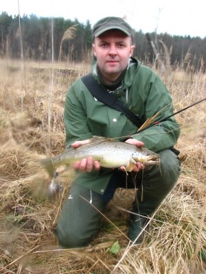 Photo of Trout Caught by Adomas with Mepps  in Lithuania