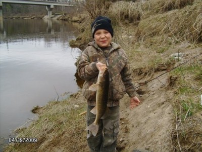 Photo of Walleye Caught by Deven with Mepps Comet Mino in Michigan
