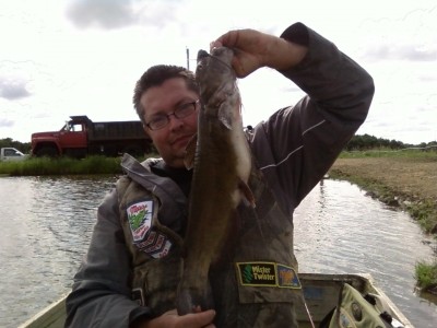 Photo of Flathead Catfish Caught by Steven with Mepps Comet Mino in Indiana