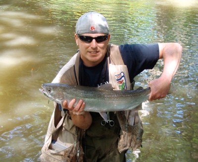 Photo of Steelhead Caught by Ted with Mepps  in United States