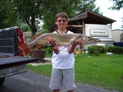 Photo of Pike Caught by Tyler with Mepps Aglia & Dressed Aglia in Vermont