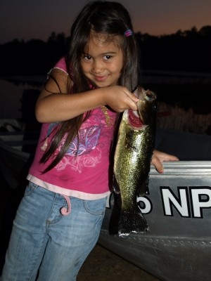 Photo of Bass Caught by Haley  with Mepps Aglia & Dressed Aglia in Michigan