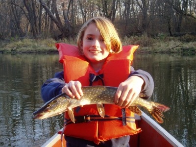 Photo of Pike Caught by Amber with Mepps Black Fury in Ohio