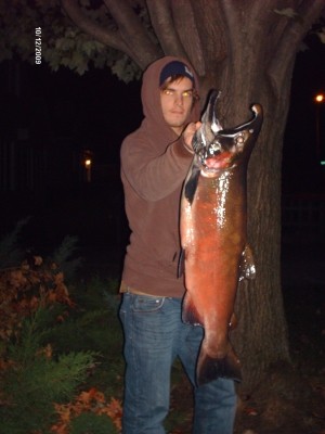 Photo of Salmon Caught by Jason with Mepps Aglia Marabou in Indiana