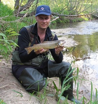 Photo of Trout Caught by Vecheslav with Mepps Aglia & Dressed Aglia in Russia