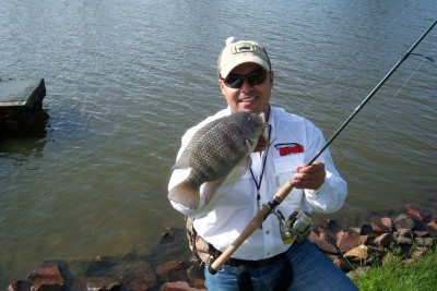Photo of Crappie Caught by Jorge with Mepps Aglia & Dressed Aglia in Colombia