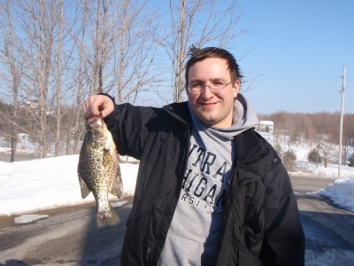 Photo of Crappie Caught by Shane with Mepps Aglia & Dressed Aglia in Michigan