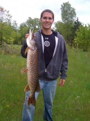 Photo of Pickerel Caught by Kyle with Mepps Aglia & Dressed Aglia in Wisconsin