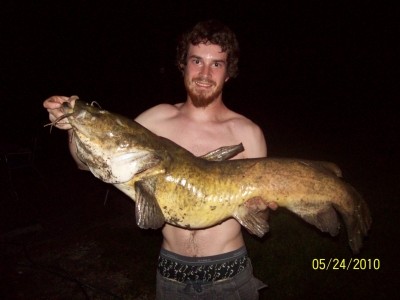 Photo of Flathead Catfish Caught by Dan with Mepps  in Illinois