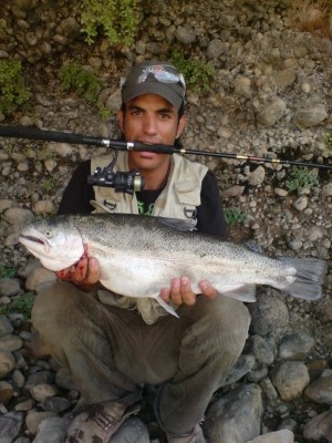 Photo of Trout Caught by Ebi with Mepps Aglia Marabou in Iran