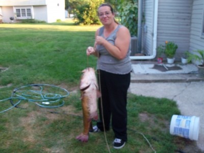 Photo of Catfish Caught by Nicole with Mepps  in Illinois