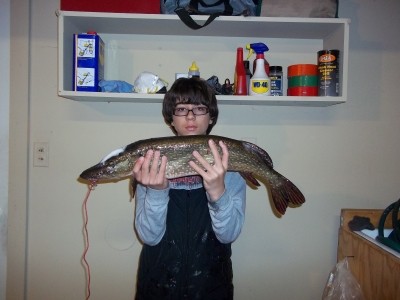 Photo of Pike Caught by Cody  with Mepps Aglia & Dressed Aglia in Wisconsin