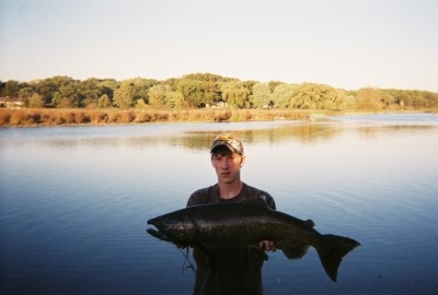 Photo of Salmon Caught by Nick with Mepps Black Fury in Michigan