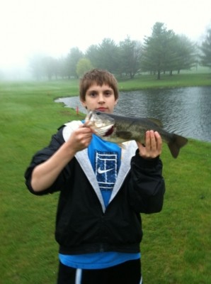 Photo of Bass Caught by Brett with Mepps Aglia & Dressed Aglia in Connecticut