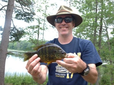 Photo of Bluegill Caught by Daniel with Mepps Black Fury in Michigan