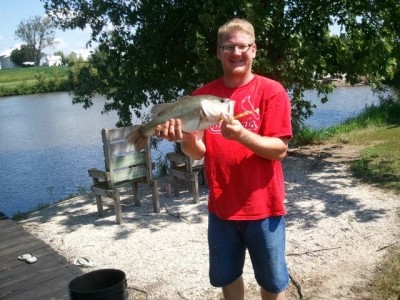 Photo of Bass Caught by Michael  with Mepps Black Fury in Illinois