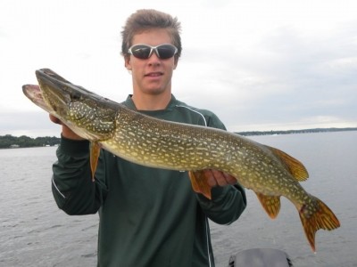 Photo of Pike Caught by Bo with Mepps Musky Marabou in Minnesota