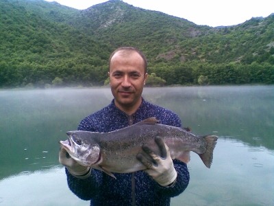 Photo of Salmon Caught by Eren with Mepps Aglia Long Ultra Lites in Turkey