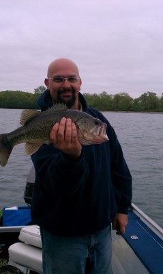 Photo of Bass Caught by Stephen with Mepps Black Fury in Michigan
