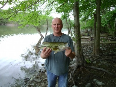 Photo of Bass Caught by Bruce with Mepps Black Fury in New Jersey