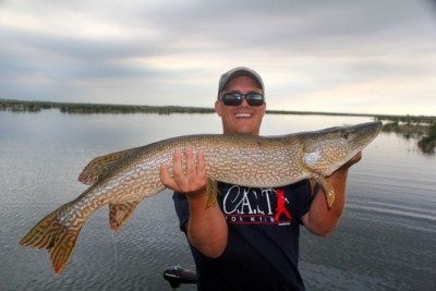 Photo of Pike Caught by Buddy  with Mepps Aglia & Dressed Aglia in Canada