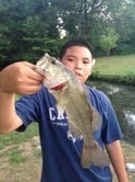 Photo of Bass Caught by Jaelon with Mepps Aglia & Dressed Aglia in New Jersey