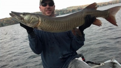 Photo of Musky Caught by Adrian with Mepps Aglia & Dressed Aglia in New York