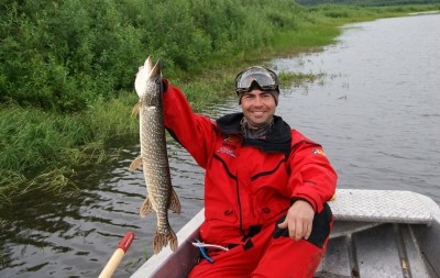 Photo of Pike Caught by Brian with Mepps Flying C in Alaska