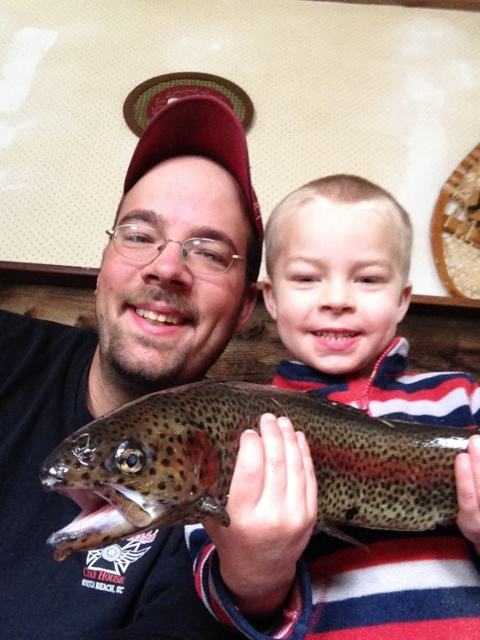 Photo of Trout Caught by Brendon with Mepps Comet Mino in United States